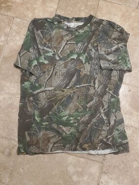 RedHead Camouflage Short Sleeve Tee in Green and Brown